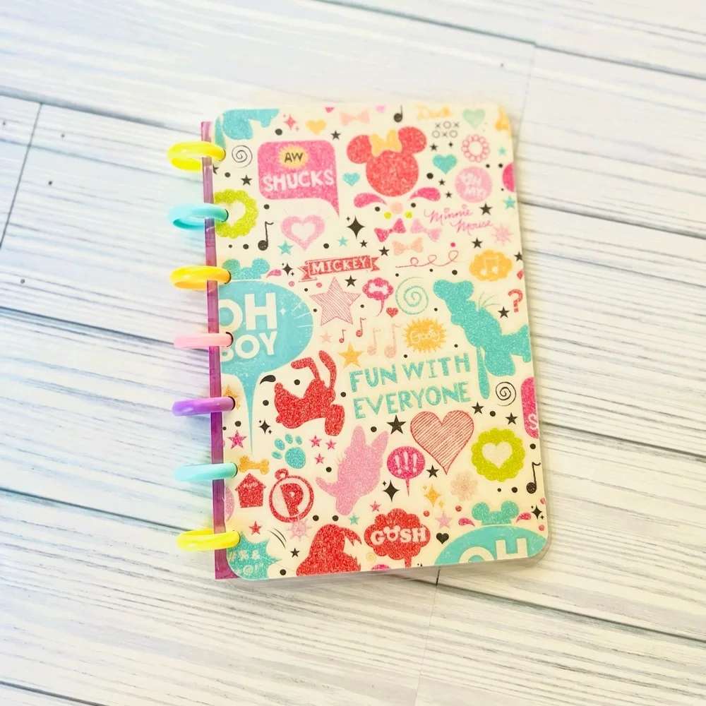 Happy planner mini size set monthly and weekly Layout Disney Mickey and Minnie